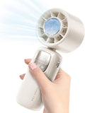 Portable Handheld Fan with Ice Cooling, 4000mAh Rechargeable Mini Fan, 3-in-1 Neck Fan/Desktop Fan, product image