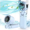 Portable Handheld Turbo Fan, 5-Speed Personal Fans, 5000mAh Rechargeable Fans Up to 12 Hours, Weight only 0.6lb Small Fan