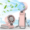 Portable Handheld Turbo Fan with Ice Cooling, Rechargeable Personal Fan, Up tp 12Hrs Cooling, 5 Speed 25550RPM Powerful