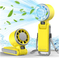 Portable Handheld Turbo Fan with Ice Cooling, Rechargeable Personal Fan, Up tp 12Hrs Cooling, 5 Speed 25550RPM Powerful