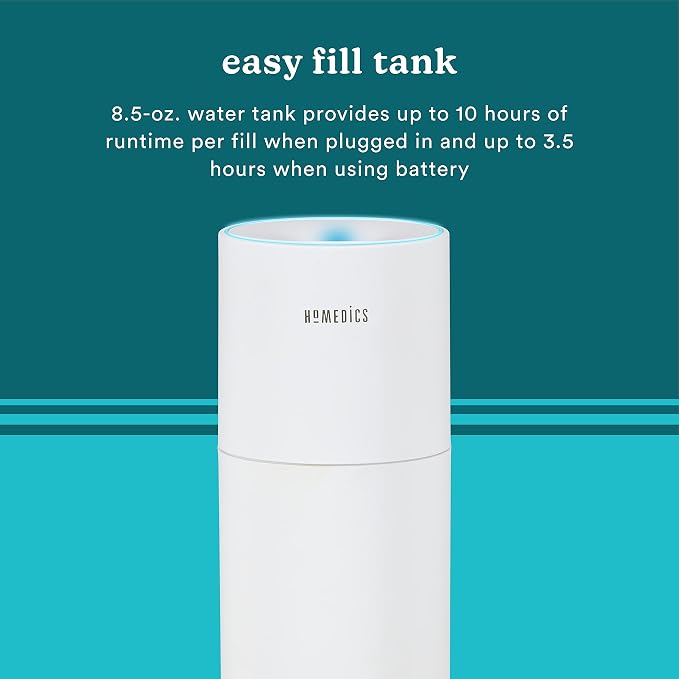 Portable Humidifier - Small Air Humidifiers for Bedroom, Plants, Office, Travel - Cool Mist Humidifiers, alternate product