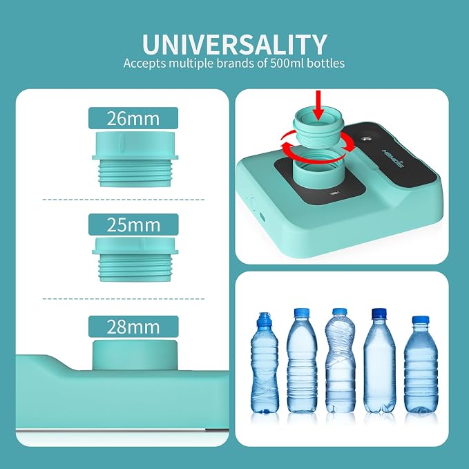 Portable Humidifiers for Travel, Small Mini Humidifier with Auto Shut-Off, Nightlight and Storage Bag for Hotel, Bedroom or
