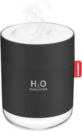 Portable Mini Cool Mist Humidifier, 500ml USB Personal Desktop Humidifier for Baby Bedroom Travel Office Home, Auto Shut-Off