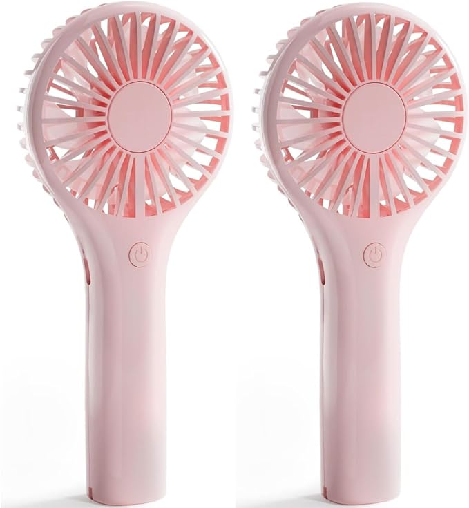 Portable Mini Fan - Powerful Personal Handheld Fan with 3 Speeds, Cute and Small, USB Rechargeable for