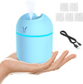 Portable Mini Humidifier, 250ML Small Humidifier, 3-in-1 Colorful Mini Humidifier + Night Light + Car Humidifier, product