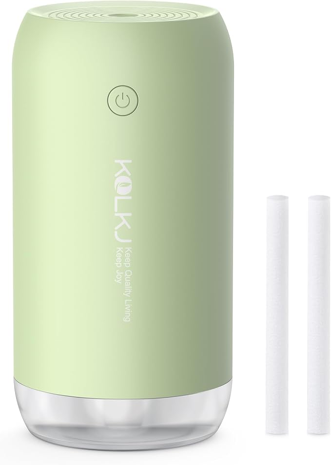 Portable Mini Humidifier, 350ml Small Cool Mist Humidifier, USB Personal Desktop Humidifiers for Bedroom Car Office Travel