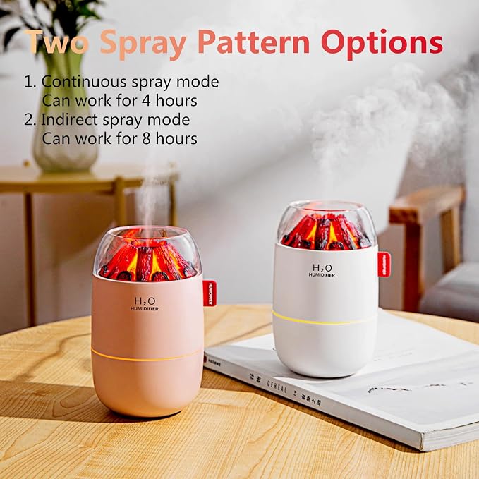 Portable Mini Humidifier, Small Cool Mist, Personal Desktop Humidifier for Baby Bedroom Travel Office Home,2 Mist Modes