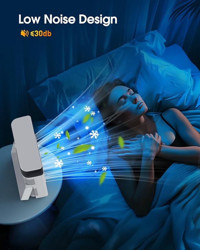 Portable Misting Fan,【Max 15H Runtime】 8-Inch Rechargeable Water Cooling Mist Fan with 600mL Water Tank, Quiet, alternate
