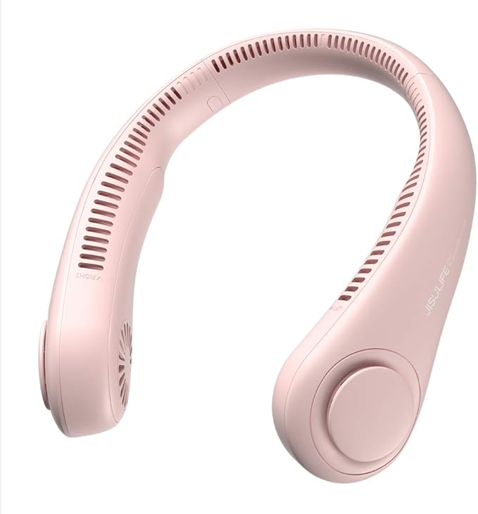 Portable Neck Fan, Hands-Free Bladeless, 5 Speeds, 4000 mAh Battery Operated Wearable Personal Fan, Twistable, Rechargeable