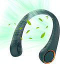 Portable Neck Fan, Hands Free Bladeless Fan, 360° Cooling Personal Fan,Wearable Quiet Fan for Outdoor Indoor, Gifts for Men