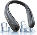 Portable Neck Fan,Hands Free Personal Wearable Bladeless Fan,6000mAh USB Rechargeable,360° Cooling,LED