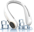 Portable Neck Fan,Hands Free Personal Wearable Bladeless Fan,6000mAh USB Rechargeable,360° Cooling,LED