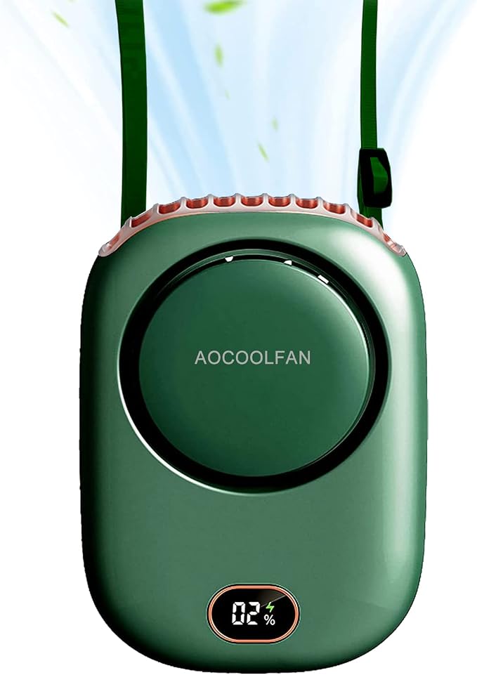 Portable Neck Fan, Mini Small Personal Handheld Fan USB Rechargeable 3 Speed for Girls Boys Woman Eyelash Travel Home Office