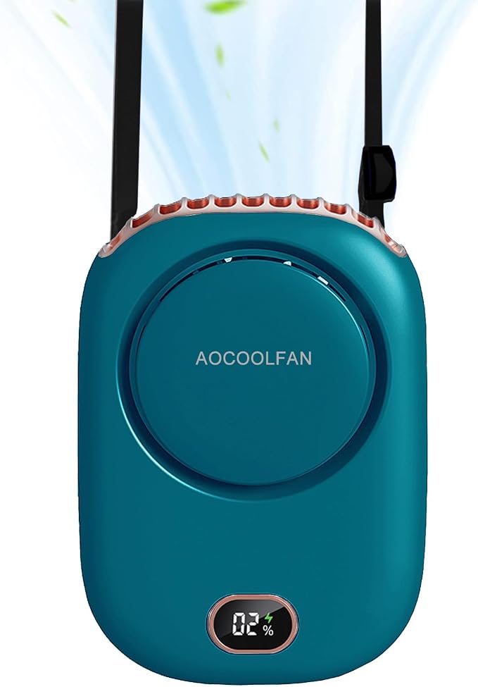 Portable Neck Fan, Mini Small Personal Handheld Fan USB Rechargeable 3 Speed for Girls Boys Woman Eyelash Travel Home Office