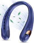 Portable Neck Fan, Personal Bladeless Rechargeable, Upgraded 4000mAh Battery & 360° Surrounding Air Outlet, Increase Air