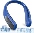 Portable Neck Fan, Personal Wearable Bladeless Quiet Fan, LED Display,360° Cooling,4-Speeds,6000mAh USB Quick