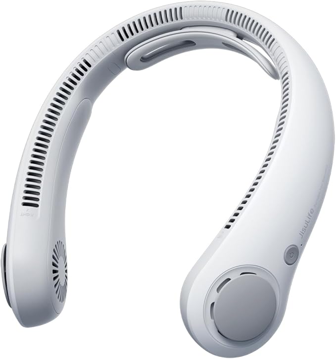 Portable Neck Fan Upgraded, Neckbrace Personal Hands Free, 5 Speed Gears Adjustment, 5000 mAh Wearable Bladeless Quiet