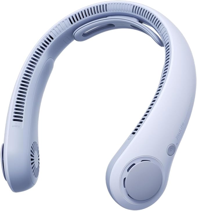 Portable Neck Fan Upgraded, Neckbrace Personal Hands Free, 5 Speed Gears Adjustment, 5000 mAh Wearable Bladeless Quiet