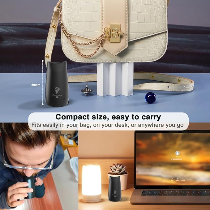 Portable Personal Air Purifier with Replaceable Filter - Biodegradable, Up to 500+ Uses, Ready for On-the-Go Use, alternate