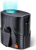 Portable Personal Waist Fan& Neck Fan, 14000RPM Brushless Motor, 40H Runtime Rechargeable, 6-Speed Quiet Operation, Clip-On