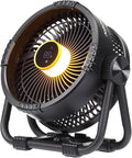 Portable Rechargeable Fan, 20000mAh Battery Powered Fans with 4 Wind Speeds Hook Brighter Light LCD Display for