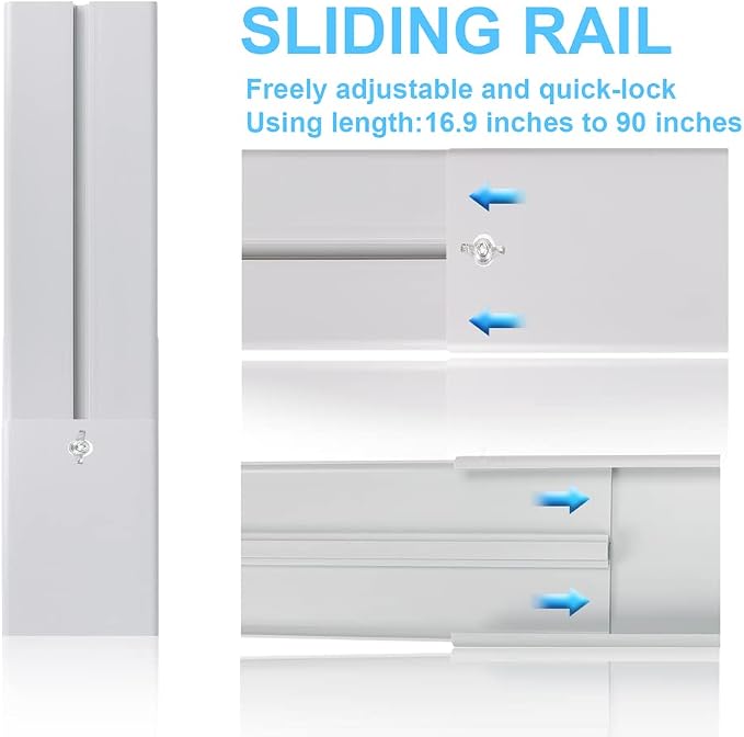 Portable Sliding Door Air Conditioner Kit, New Upgrade Door AC KIT, Adjustable AC Sliding Door Vent Kit 16.9, alternate view