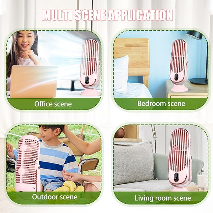 Portable Table Tower Fan,USB Plug In 5 Gears Desktop Fans Personal Quiet Brushless Motor Tower Fan Desk Fanfor Car Home