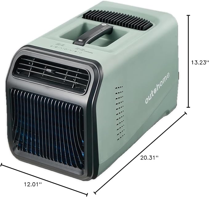 Portable Tent Air Conditioner, 5100 BTU AC110V Quiet 4-in-1 Free Standing Cooling Camping AC Unit for rooms up to 200 sq ft