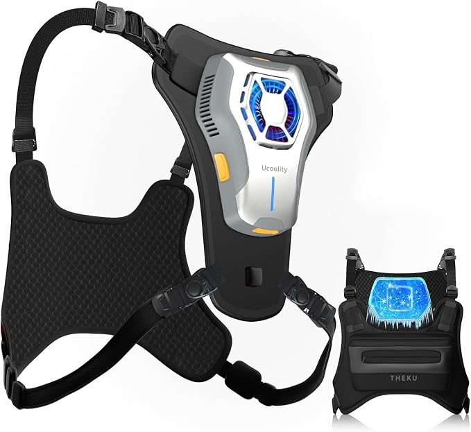 Portable Wearable Fan Rechargeable, Lightweight Cooling Vest, Portable Back Air Conditioner, Cooling Clothes Perfect for