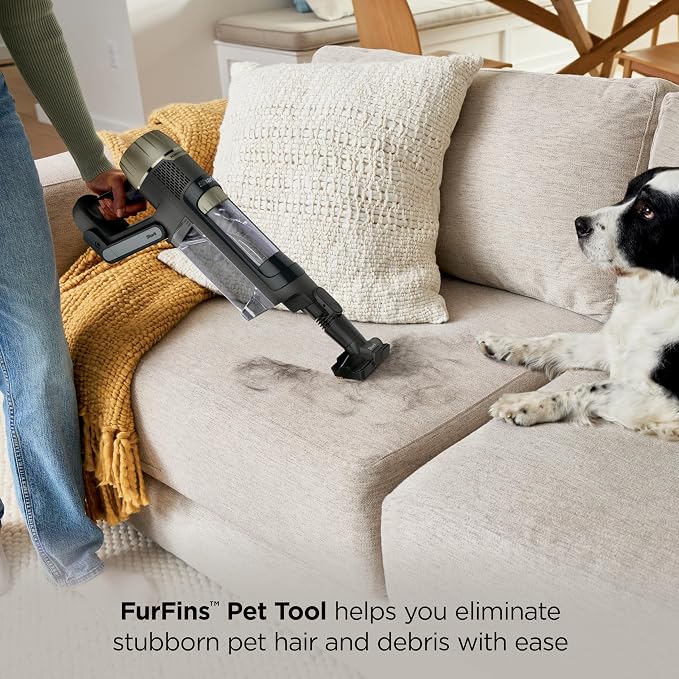 PowerDetect Pet Plus Clean & Empty Cordless Stick Vacuum & Auto-Empty System, Powerful Suction, HEPA Filtration, Carpet &