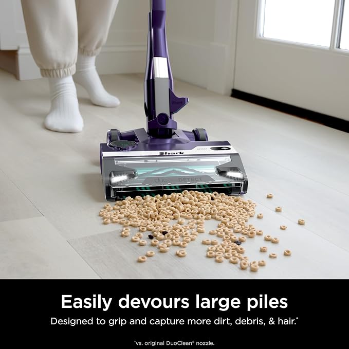 POWERDETECT Ultra-Light Corded Stick Vacuum with DuoClean Technology, Self-Cleaning Brushroll for No Hair Wrap, Anti-Allergen