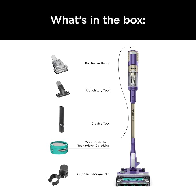 POWERDETECT Ultra-Light Corded Stick Vacuum with DuoClean Technology, Self-Cleaning Brushroll for No Hair Wrap, Anti-Allergen
