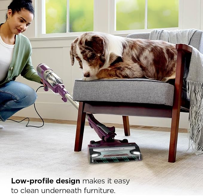 POWERDETECT Ultra-Light Corded Stick Vacuum with DuoClean Technology, Self-Cleaning Brushroll for No Hair Wrap, Anti-Allergen