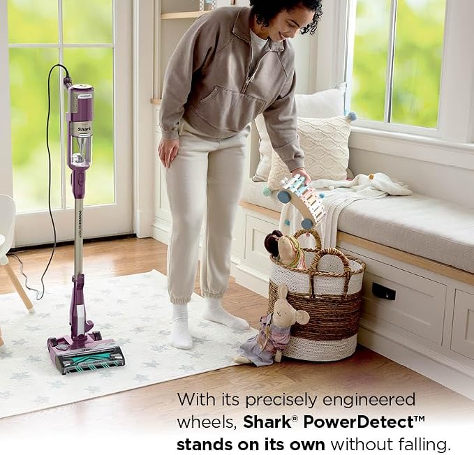 POWERDETECT Ultra-Light Corded Stick Vacuum with DuoClean Technology, Self-Cleaning Brushroll for No Hair Wrap, Anti-Allergen