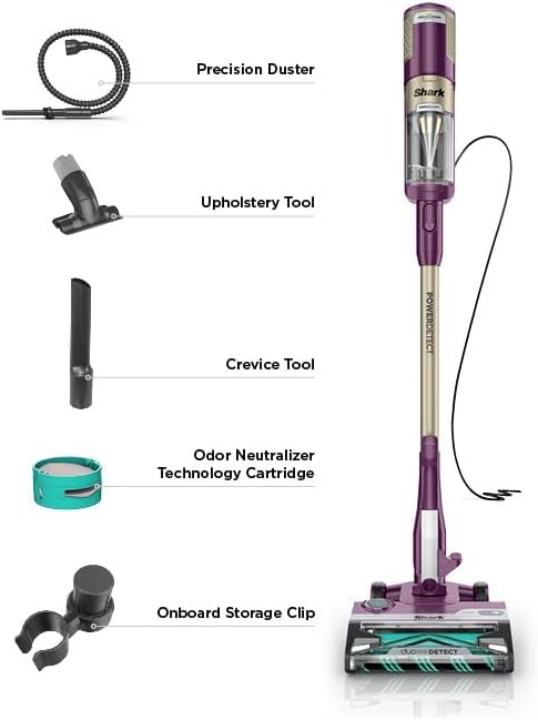 POWERDETECT Ultra-Light Corded Stick Vacuum with DuoClean Technology, Self-Cleaning Brushroll for No Hair Wrap, Anti-Allergen