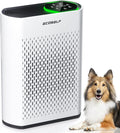 Powerful Air Purifiers for Home Large Room Up to 2400 Ft2 with Air Quality Monitor 20dB Sleep Mode, Air Purifier for Bedroom
