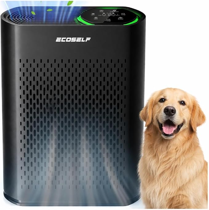 Powerful Air Purifiers for Home Large Room Up to 2400 Ft2, HEPA Air Purifier with PM 2.5 Air Quality Display 20dB Sleep Mode