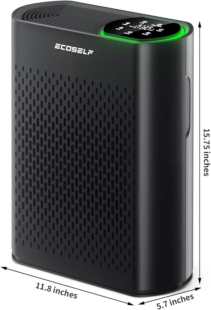 Powerful Air Purifiers for Home Large Room Up to 2400 Ft2, HEPA Air Purifier with PM 2.5 Air Quality Display 20dB Sleep Mode