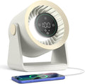 Powerful Desk Fan Utra-quiet for Bedroom, 15200mAh Small Turbo Bedside Fans for Cooling and Sleep, product image