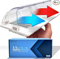 Powerful Magnetic Vent Air & Heat Deflector (4 Pack) for Ceiling, Floor and Wall - Will Never Fall Off - Adjustable from 9.2”
