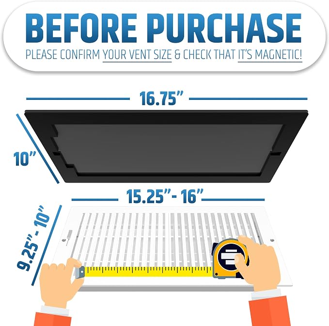 Powerful Magnetic Vent Covers (2-Pack) That Will Never Fall Off (Upgraded Design) - for Sealing, alternate view 2