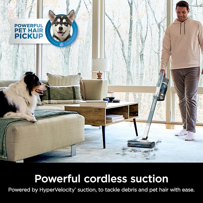 PowerPro Plus Cordless Stick Vacuum, Lightweight, Rechargeable, FloorDetect Technology, HEPA Filter, Up to 50-Minute Runtime