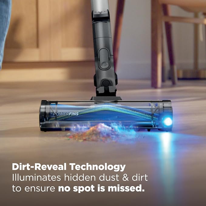 PowerPro Reveal Plus Cordless Vacuum, FloorDetect & Dirt-Reveal Technology, HEPA Filter, Carpet & Hard Floor, Rechargeable