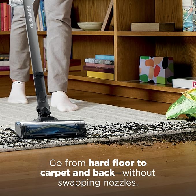 PowerPro Reveal Plus Cordless Vacuum, FloorDetect & Dirt-Reveal Technology, HEPA Filter, Carpet & Hard Floor, Rechargeable
