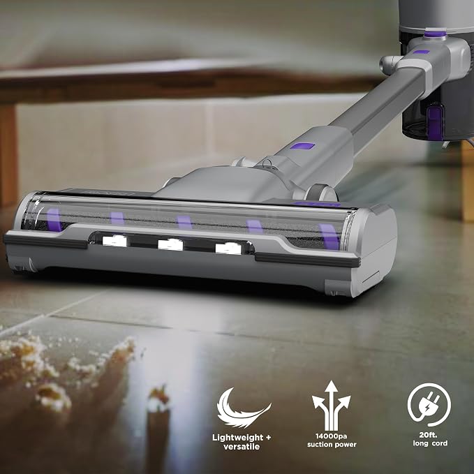 Powerseries+ Corded 4 in 1 Stick Vacuum, Upright to Hand-Vac Multi Surface, LED Floor Head, HEPA Filtration, Powerful 14k