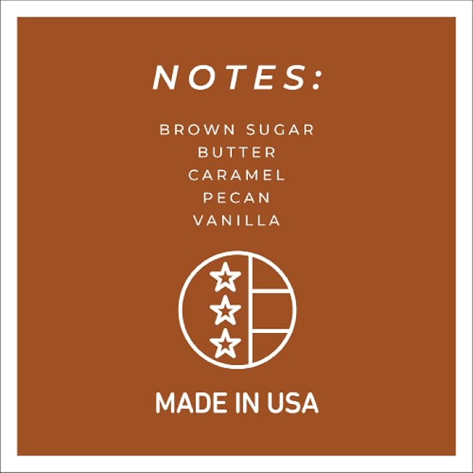 Praline Caramel Sticky Buns - 34oz Papa Scented Candle Jar - Keepers of the Light - 155 Hours of Burn Time, Candles Gifts for