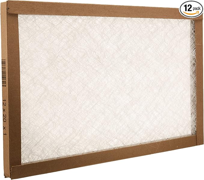 /Precisionaire 12x20x1 Fiberglass Furnace Filters (Pack of 12), product image
