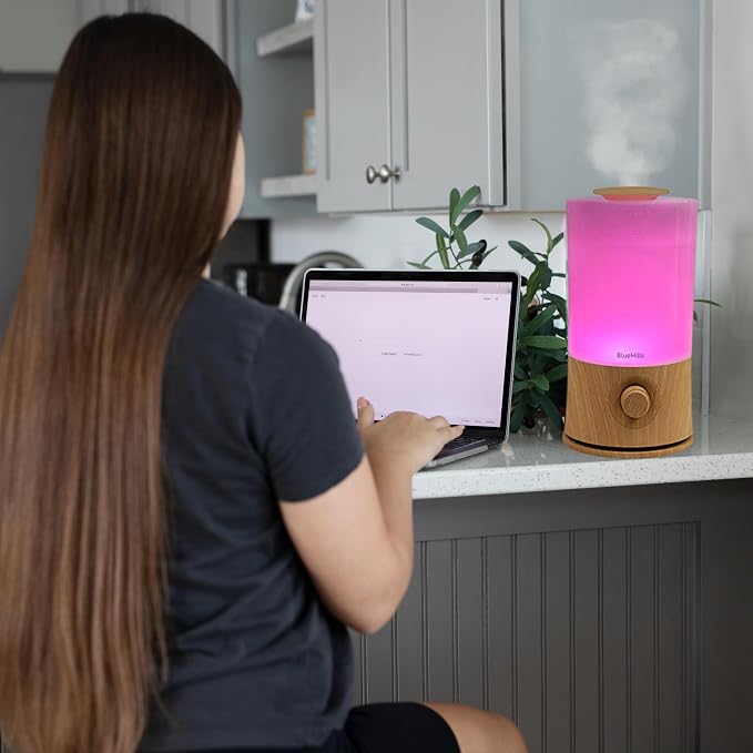 Premium 2000 ML XL Large Essential Oil Diffuser Aromatherapy Humidifier for Large Room Home 40 Hour Run Huge Coverage Area 2