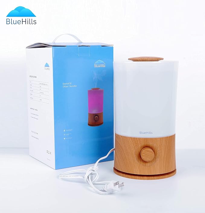 Premium 2000 ML XL Large Essential Oil Diffuser Aromatherapy Humidifier for Large Room Home 40 Hour Run Huge Coverage Area 2