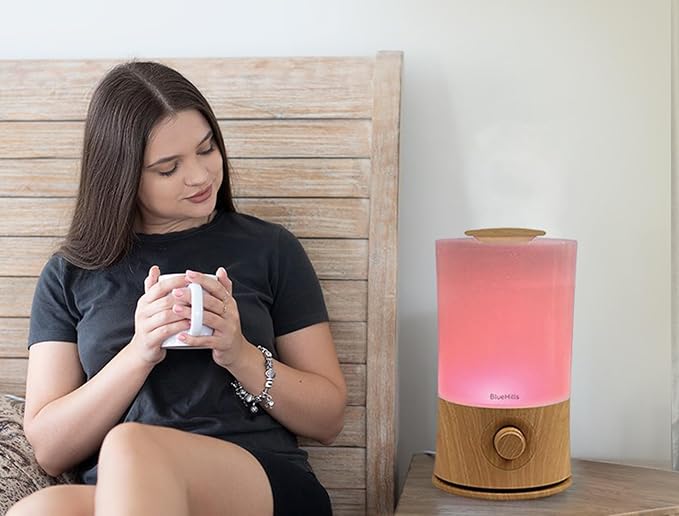 Premium 2000 ML XL Large Essential Oil Diffuser Aromatherapy Humidifier for Large Room Home 40 Hour Run Huge Coverage Area 2